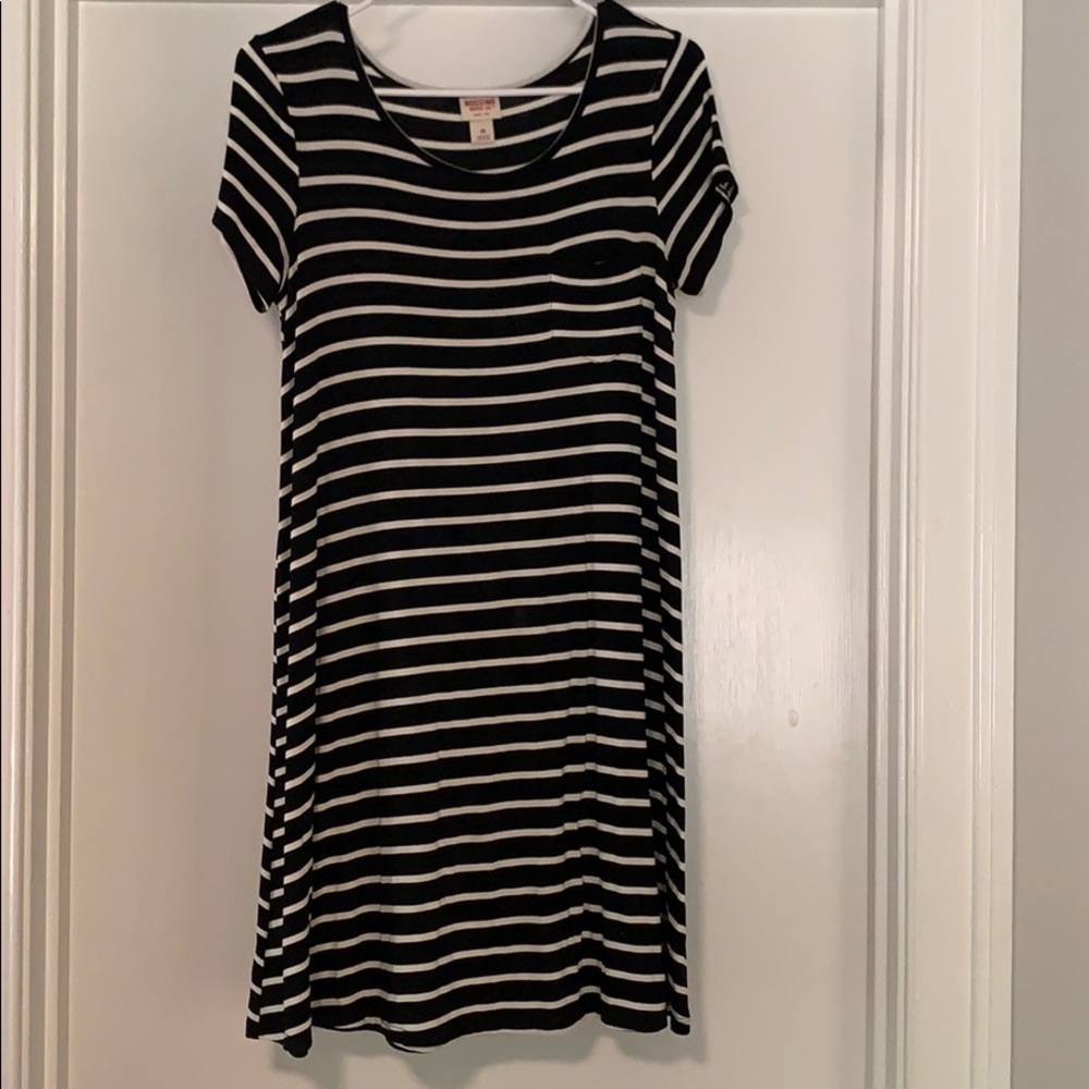 Mossimo Supply Co. Black Striped Dress